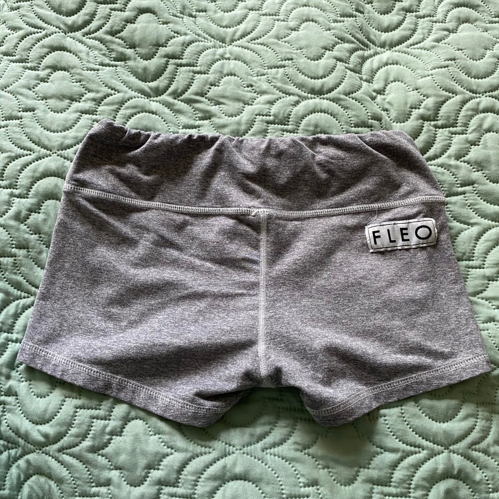 Heather gray fleo shorts